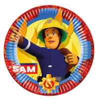 Pappteller D23cm 8er Fireman Sam