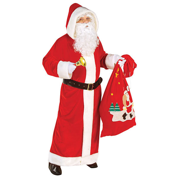 Luxus Weihnachtsmann Mantel aus Samt Gr. XXL