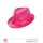 Hut Fedora neonpink mit Pailletten