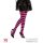 Strumpfhose gestreift pink/schwarz Gr. XL