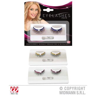 Wimpern mit Glitzer 3fach sortiert