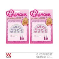 Fingernägel-Set Glamour 2fach sortiert und...