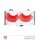 Wimpern aus Federn rot