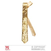 Krawatte gold mit Pailletten
