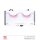 Wimpern spitz rosa mit Kleber