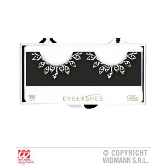 Wimpern Tattoo silber mit Kleber