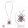 Kette mit Spinne violett