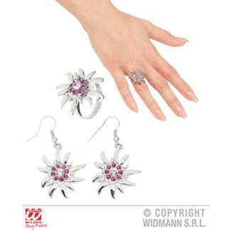 Ohrringe & Ring Edelweiss