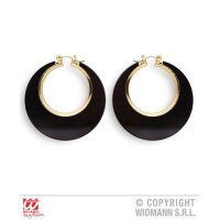 Ohrringe schwarz/gold
