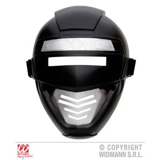 Superhelden Maske schwarz für Kinder