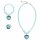 Schmuck-Set Kette Ring Ohrringe türkis