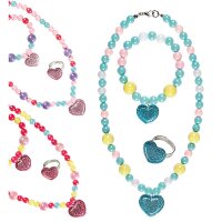Schmuck-Set Kette Ring Armreif 3fach sortiert