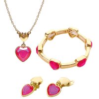 Schmuck-Set Goldkette Ohrringe Armband