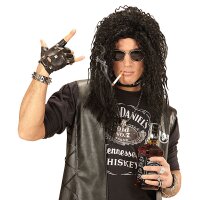 Perücke Hard Rock schwarz