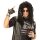 Perücke Hard Rock schwarz