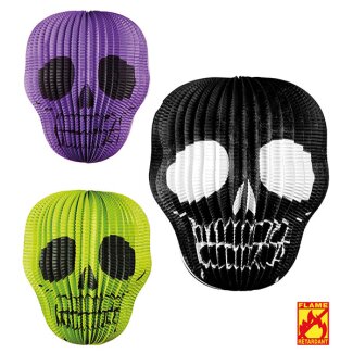 Lampion Totenkopf 25cm sortiert