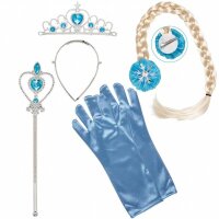 Schneeprinzessin Set 5-teilig Handschuhe