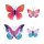 Haarspangen Schmetterling 4 Stück