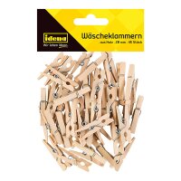 Idena Deko-Klammern 28mm 45 Stück aus Holz