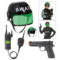 S.W.A.T. Set 3 Teile Helm Pistole Funkgerät