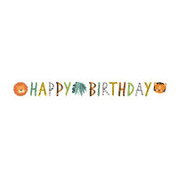 Banner Get Wild HAPPY BIRTHDAY 180 x 15 cm