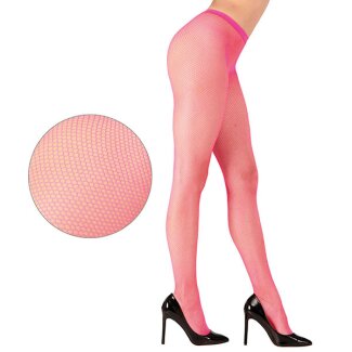 Netzstrumpfhose neonpink Einheitsgröße