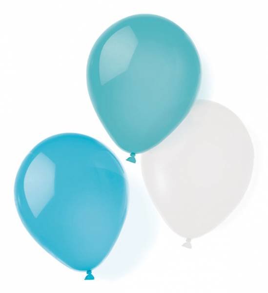 Luftballons Aqua Glamor 25,4cm 8er