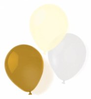 Luftballons Gold Brush 25,4cm 8er