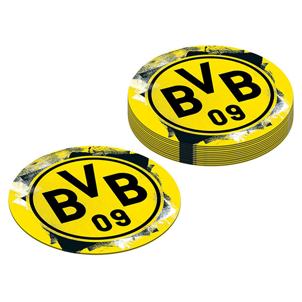 Bierdeckel Pappe 12er Borussia Dortmund