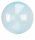 Folienballon Clearz Crystal Blue rund