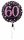 Folienballon Sparkling 60 D43cm pink/schwarz