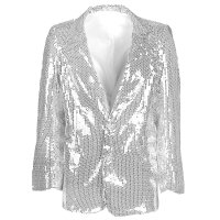 Jacke Showtime silber Gr.M