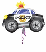 Folienballon Junior Shape Polizeiauto 60x45cm