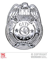 Polizeiabzeichen Silber N
