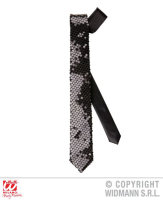 Krawatte schwarz mit Pailetten