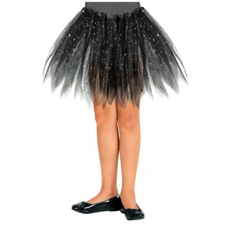 Tutu Glitzer schwarz 30 cm