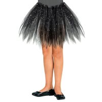 Tutu Glitzer schwarz 30 cm