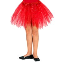 Tutu Glitzer rot 30 cm