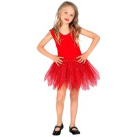 Tutu Glitzer rot 30 cm