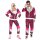 Kostüm Trainingsanzug Tigerprint pink Gr. L