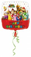 Folienballon SUPER MARIO Happy Birthday 43x43cm