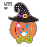 Wanddeko Kürbis LED 26x19cm