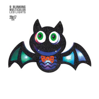 Wanddeko Fledermaus LED 28x17cm