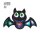 Wanddeko Fledermaus LED 28x17cm