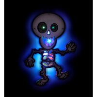 Wanddeko Skelett LED 29x21cm