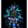 Wanddeko Spukhaus LED 35x24cm