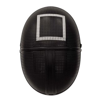 Maske Squid Game Quadrat schwarz