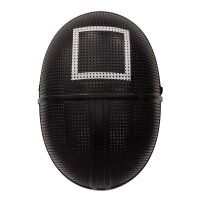 Maske Squid Game Quadrat schwarz