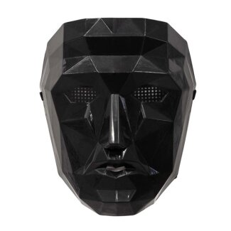 Maske Squid Game Anführer Polygon schwarz