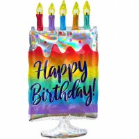 Folienballon SuperShape Kuchen irisierend